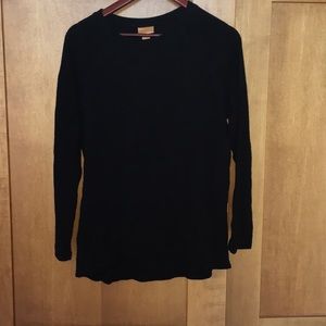 Black long sleeve shirt with pocket